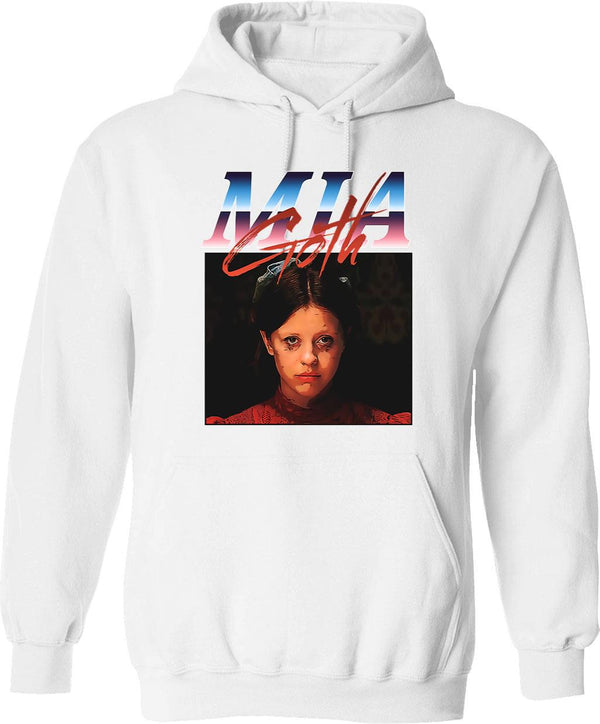 mia Goth Essential Graphic Pullover Hoodie - White