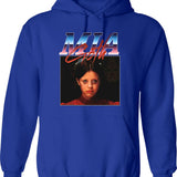 mia Goth Essential Graphic Pullover Hoodie - Blue