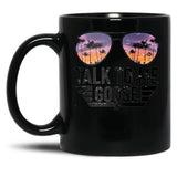 talk Black Coffee Mug, Gift Coffee Mug
