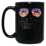 talk Black Coffee Mug, Gift Coffee Mug - Black