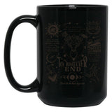 to Whatever End Throne of Glass Black Coffee Mug, Gift Coffee Mug - Black